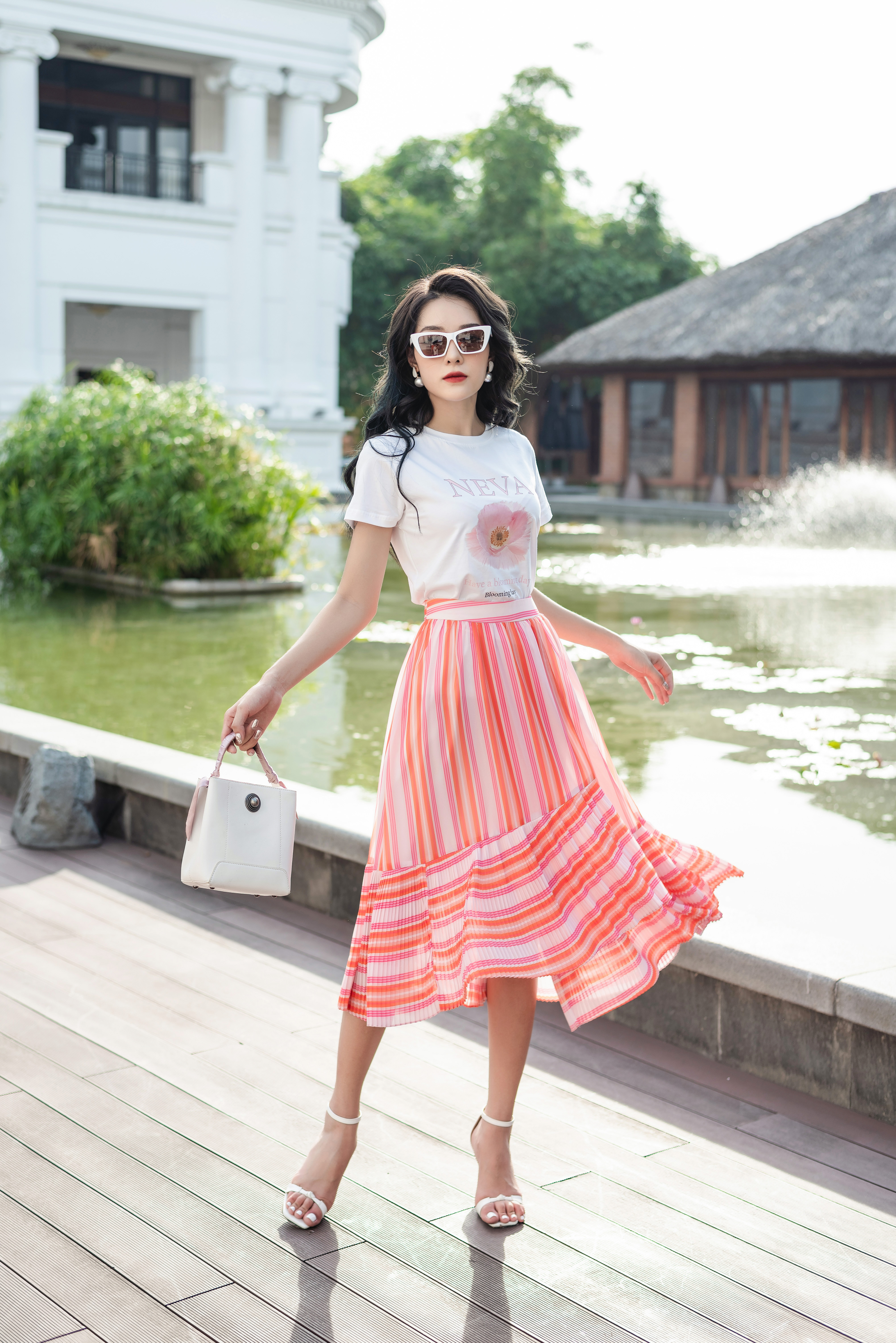 Chân váy công sở dáng dài Krfashion SK2106 style Hàn Quốc đẹp vải Co dãn  tốt váy midi 2 lớp có xẻ sau