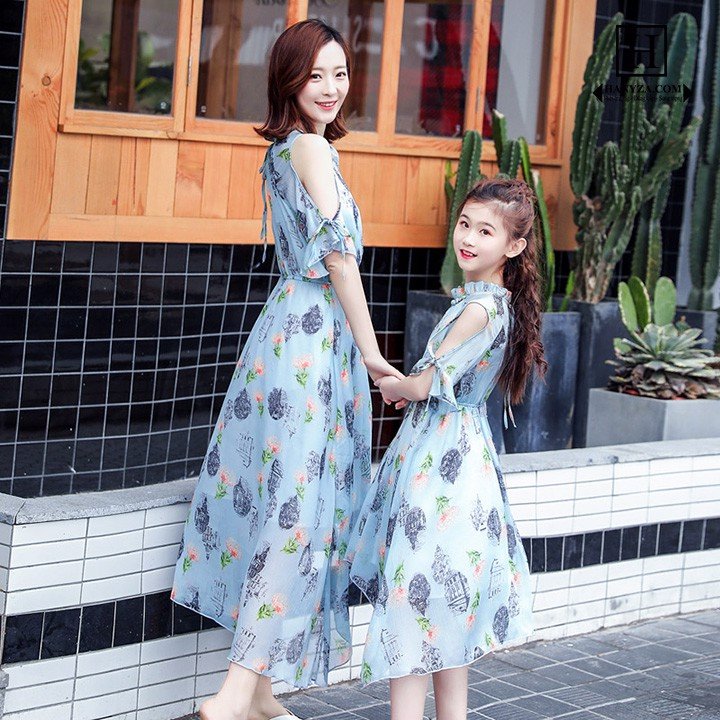Đầm Maxi hoa cho bé gái dạo phố, đi biển DGB292309– Bé Xinh Shop