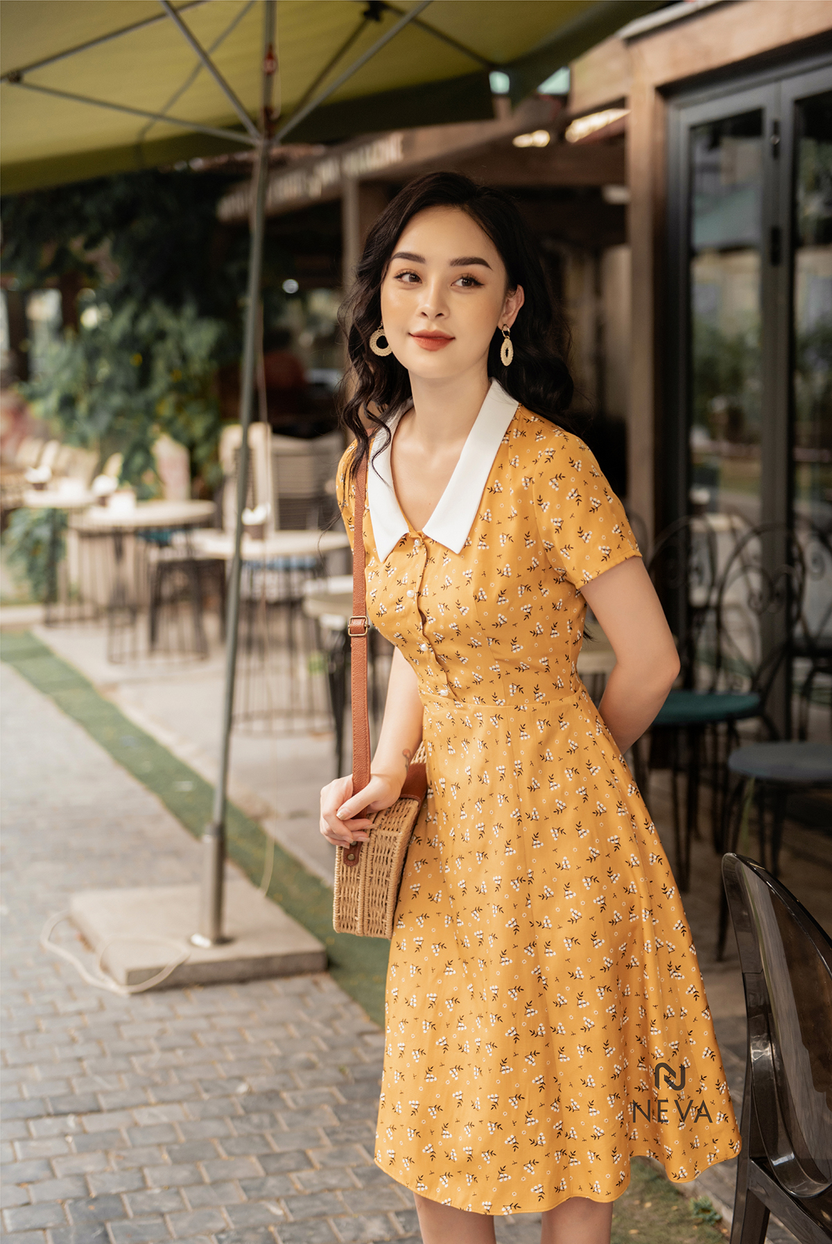 Váy Đầm Hoa Dáng Dài Thanh Lịch Quyến Rũ LZD10845  Hàng Order Quảng Châu  Cao Cấp