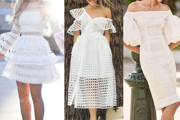 Váy đầm trắng công chúa ren cổ tay ngắn dự tiệc sinh nhật thời trang nữ  thiết kế làm quà tặng siêu xinh  Tìm Voucher