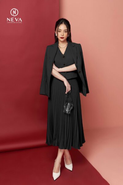 Alternative view of Áo vest đen 21F1W620437T011