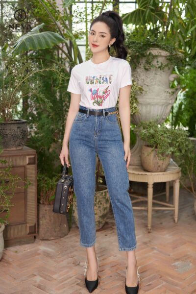 Alternative view of Quần jeans 22S4W250008T015