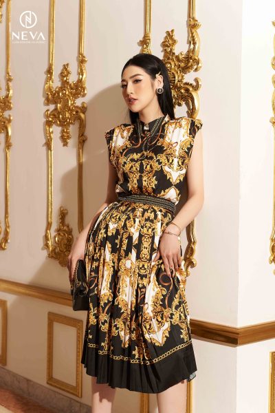 Alternative view of Sơ mi độn vai in Baroque 22S2W130550H011