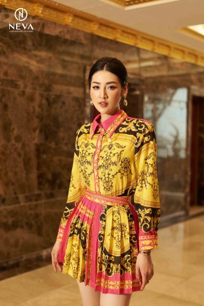 Alternative view of Sơ mi in Baroque hồng 22S2W140557H021