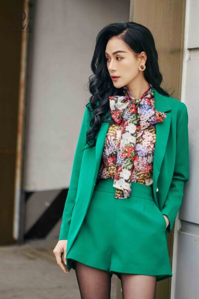 Alternative view of Áo blazer xanh 22F3W620664T014