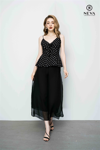 ÁO 2 DÂY NEVA BUỘC NƠ NGỰC 21S3B110059H011 - M