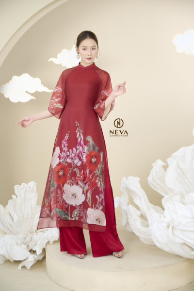 Alternative view of Áo dài Túc Ngô 24S1W660002H012