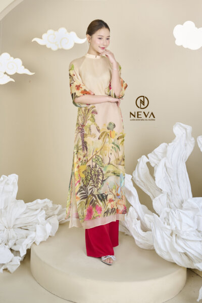 Alternative view of Áo dài Phúc Hoa 24S1W660001H019