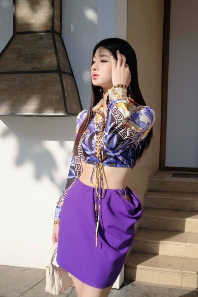 Chân váy Ocean flowers 24S1W300013T016