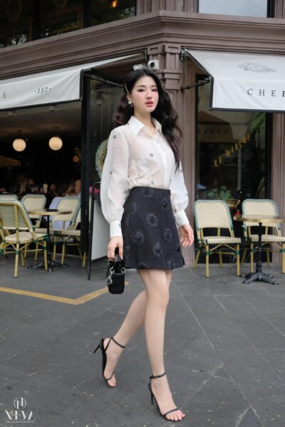 Alternative view of Chân váy Angela 24S1W300041H011