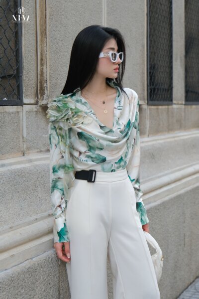 Áo sơ mi Press on 24S1W141004H014