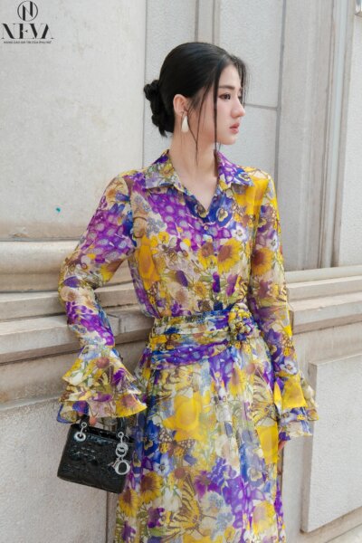 Alternative view of Chân váy có hoa tết Golden Aurora 24S1W320801H016