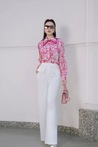 Alternative view of Quần dài xuông ống rộng Scarlet Whisper 24S1W222066H021