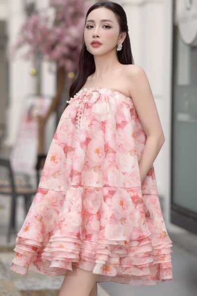 Đầm baby doll quây ngực Juliet Charm 24S1W428003H021