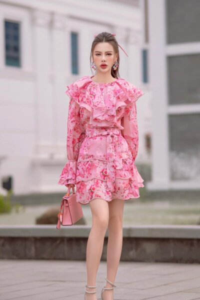 Chân váy mini A  Rosy Serenity 24S1W308004H021