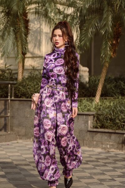 Áo thun ôm sát Wisp of Plum 25S1W144002H018