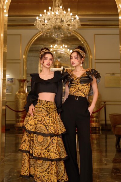 Alternative view of Quần xuông cạp cao Nocturne Splendor 25S1W221001T011