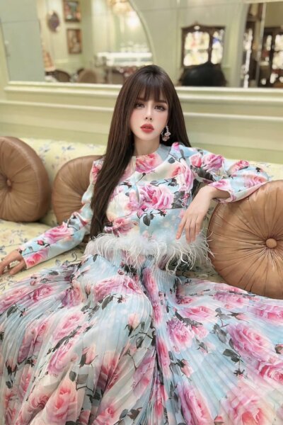 Áo vest dáng ngắn có viền lông 25S1W620087H015