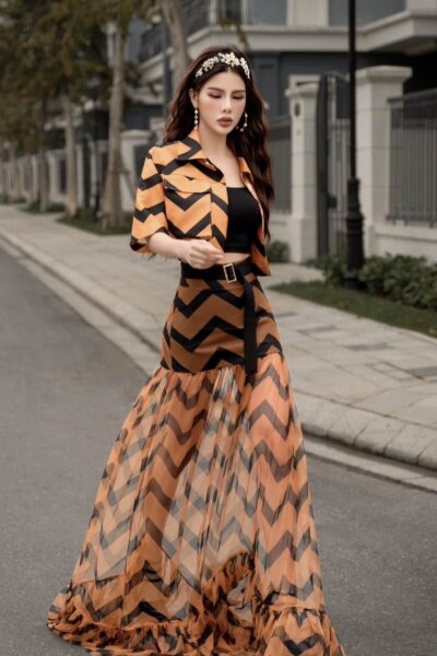 Chân váy maxi Illumina 25S1W323006H013