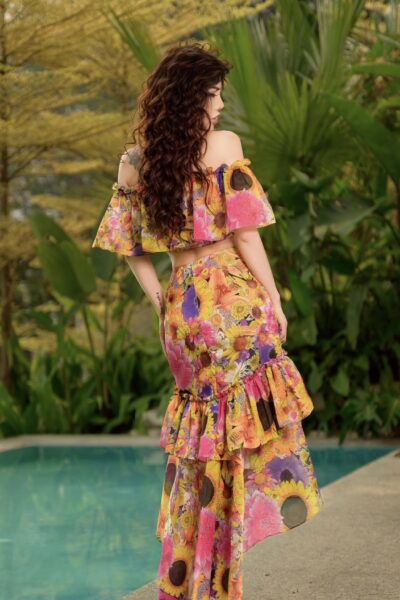 Alternative view of Áo trễ vai đan dây Moonlit Mirage 25S1W139004H017