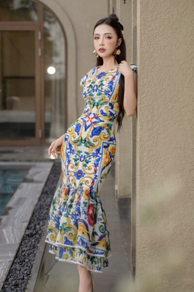 Đầm body đuôi cá Respiro di Limone 25S1W423001H015