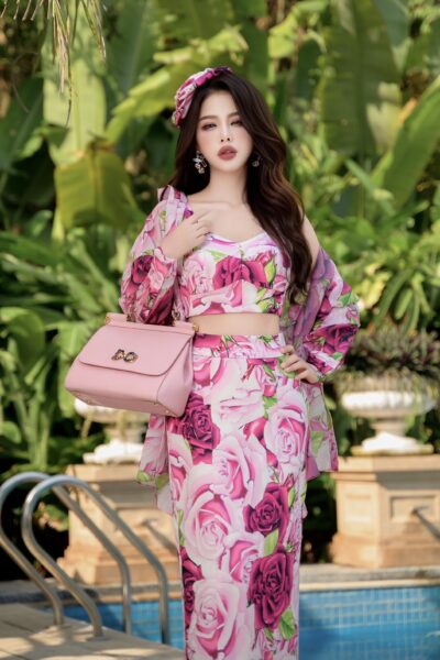 Áo sơ mi dài tay dáng xuông Aurelia 25S1W146003H021