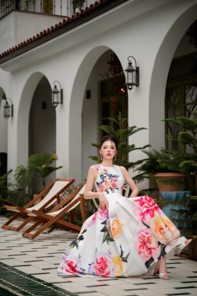 Alternative view of Chân váy midi Jardin Secret 25S1W322105H021