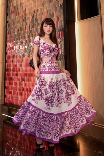 Chân váy maxi xòe Eterna Maestà 25S1W320904H016