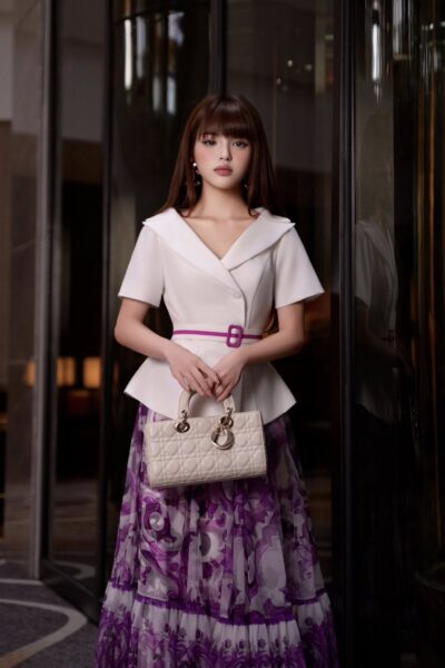 Alternative view of Chân váy maxi xòe dài Regina Segreta 25S1W320905H016