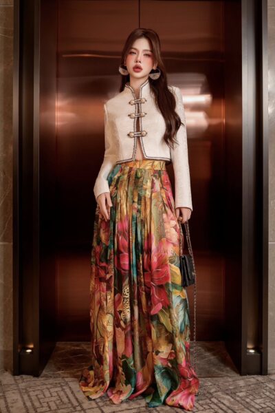 Alternative view of Áo vest dài tay, cổ tàu Wild Grace 25S1W140701T010