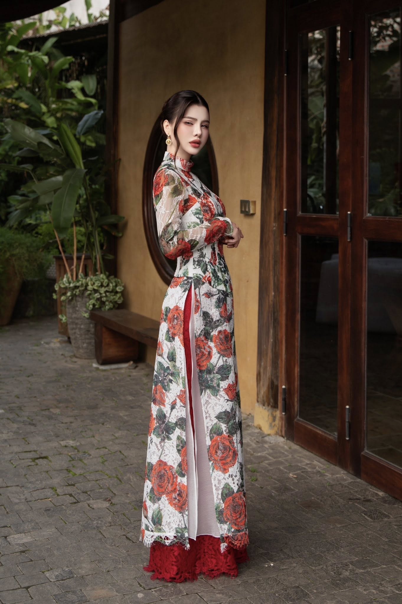 Áo dài phá cách hiện đại với corset cầu kỳ Quiet Neva 25S1W660102H012 - Ảnh 7