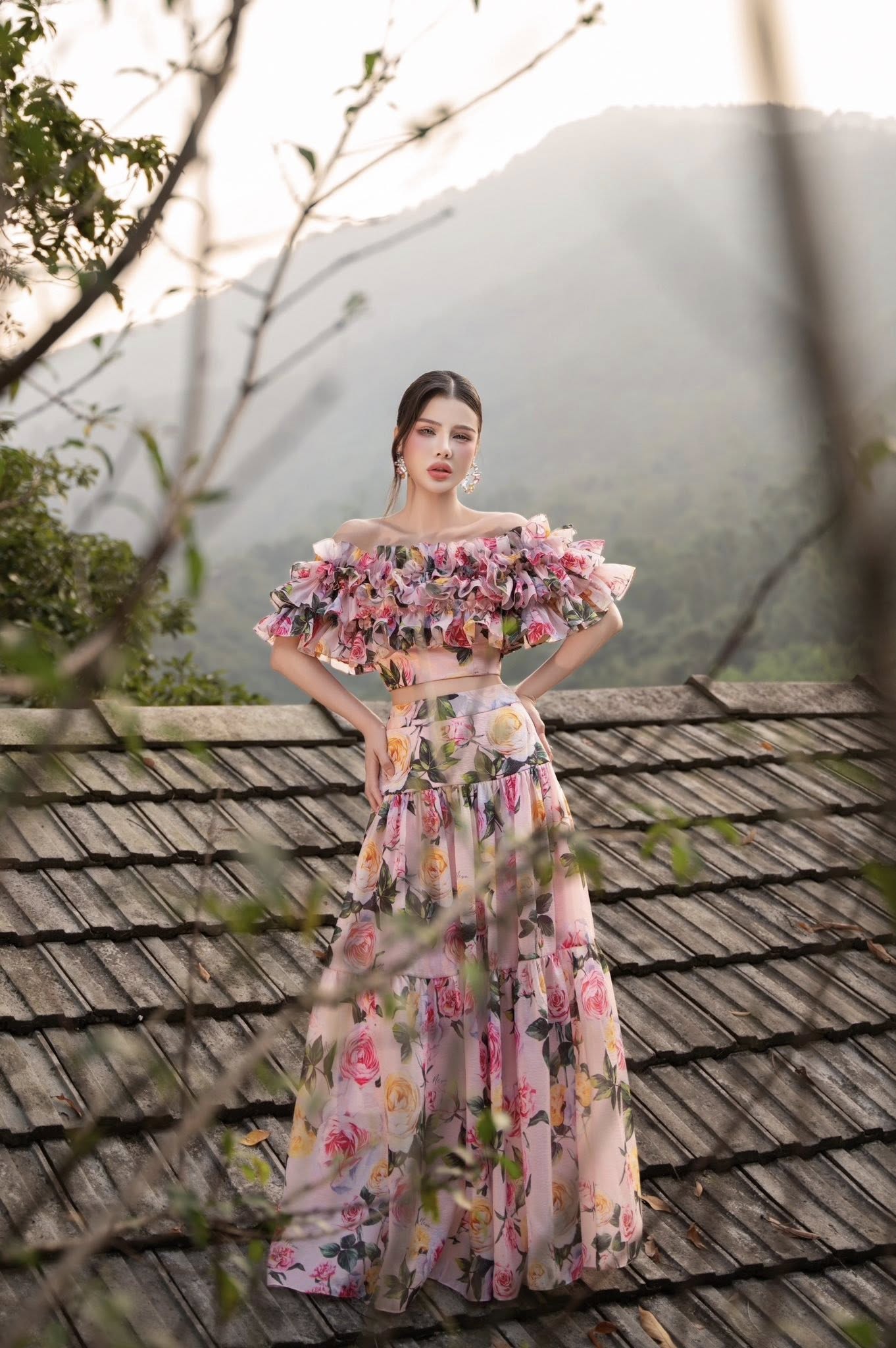 Áo croptop với nhiều tầng bèo trẻ trung Origin Neva 26S1W130303H021 - Ảnh 6