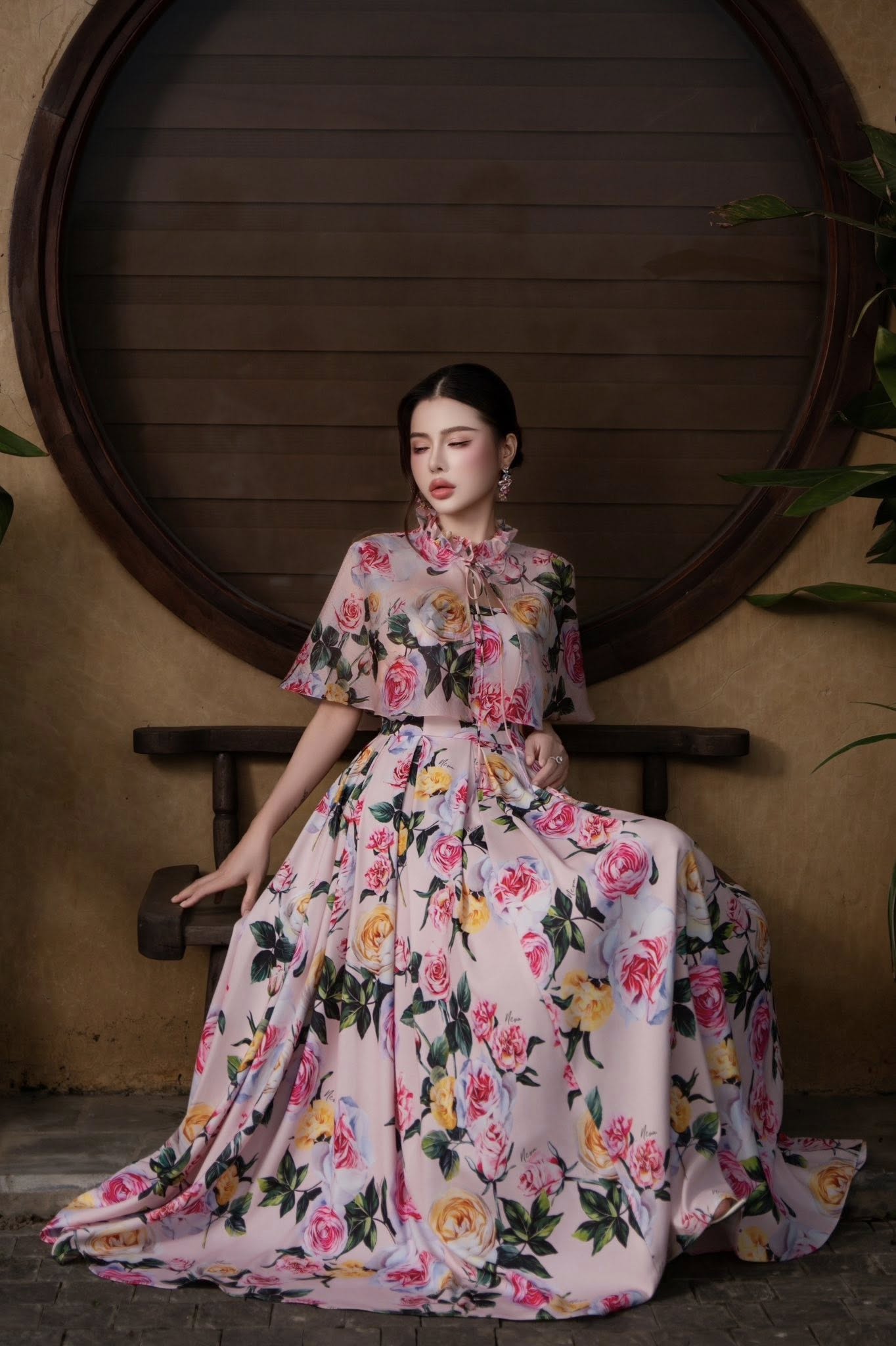 Đầm midi xòe phồng kèm áo khoác mỏng nhẹ Soft Power Neva 26S1W430302H021 - Ảnh 4