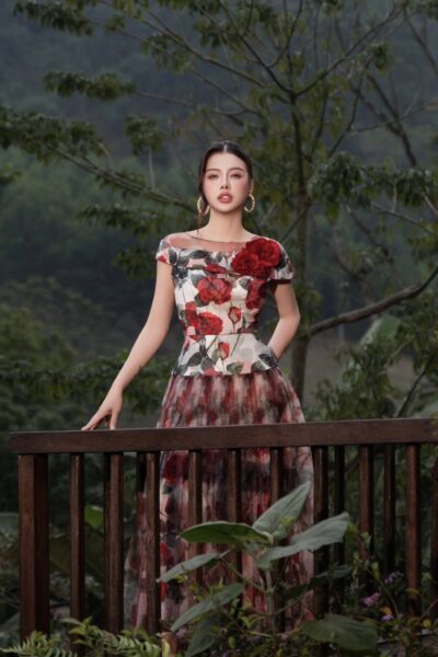 Alternative view of Đầm liền maxi nữ tính Inner Neva 26S1W430304H012