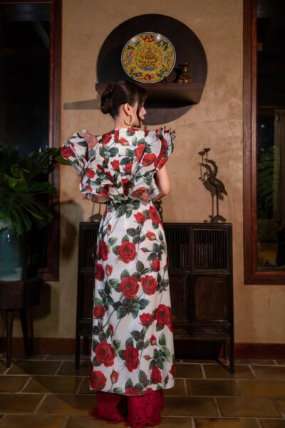 Alternative view of Áo dài 4 tà bèo vai bồng bềnh Bare Neva 25S1W660104H012