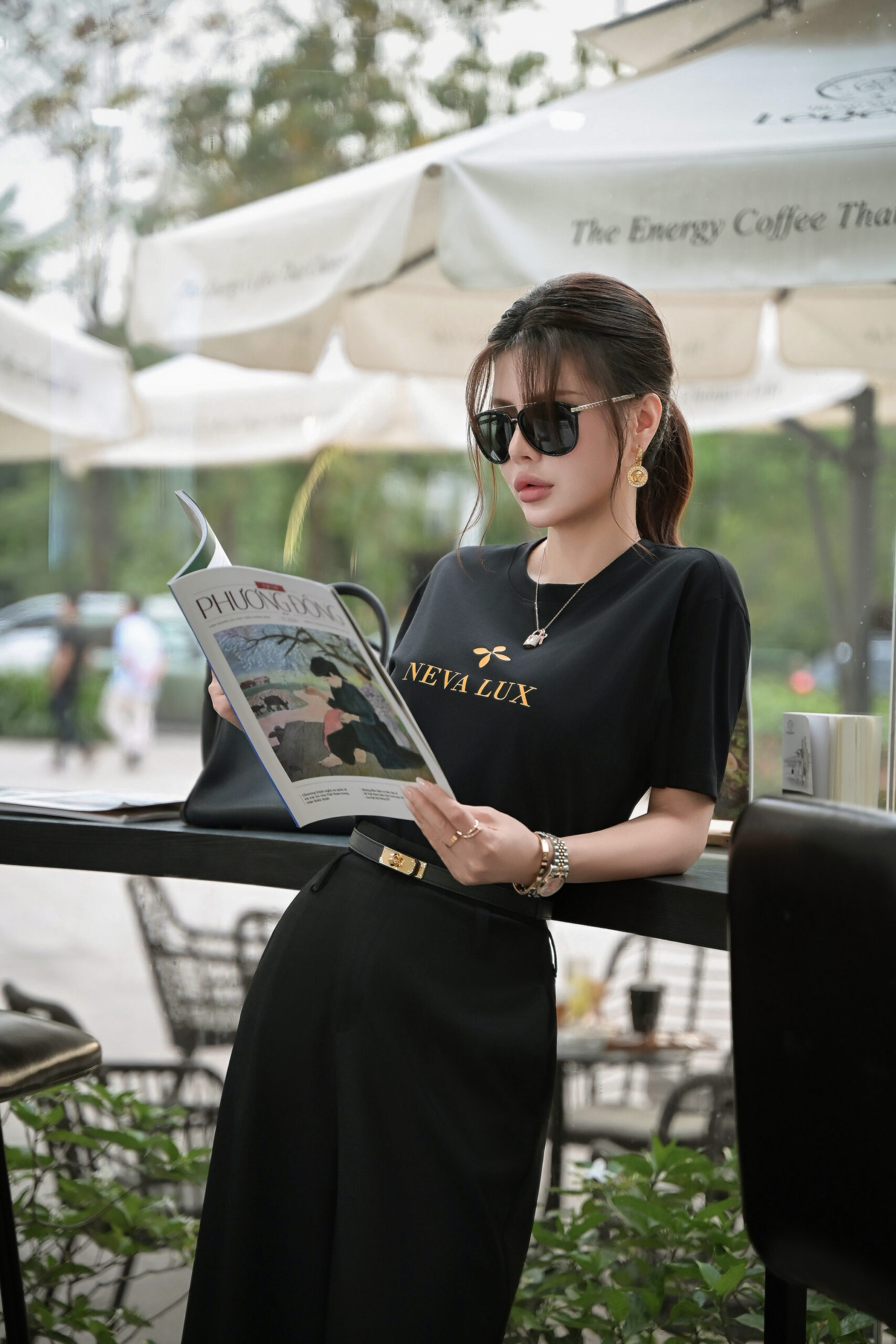 Áo phông classic màu đen 26S1W502008T011 - Ảnh 2